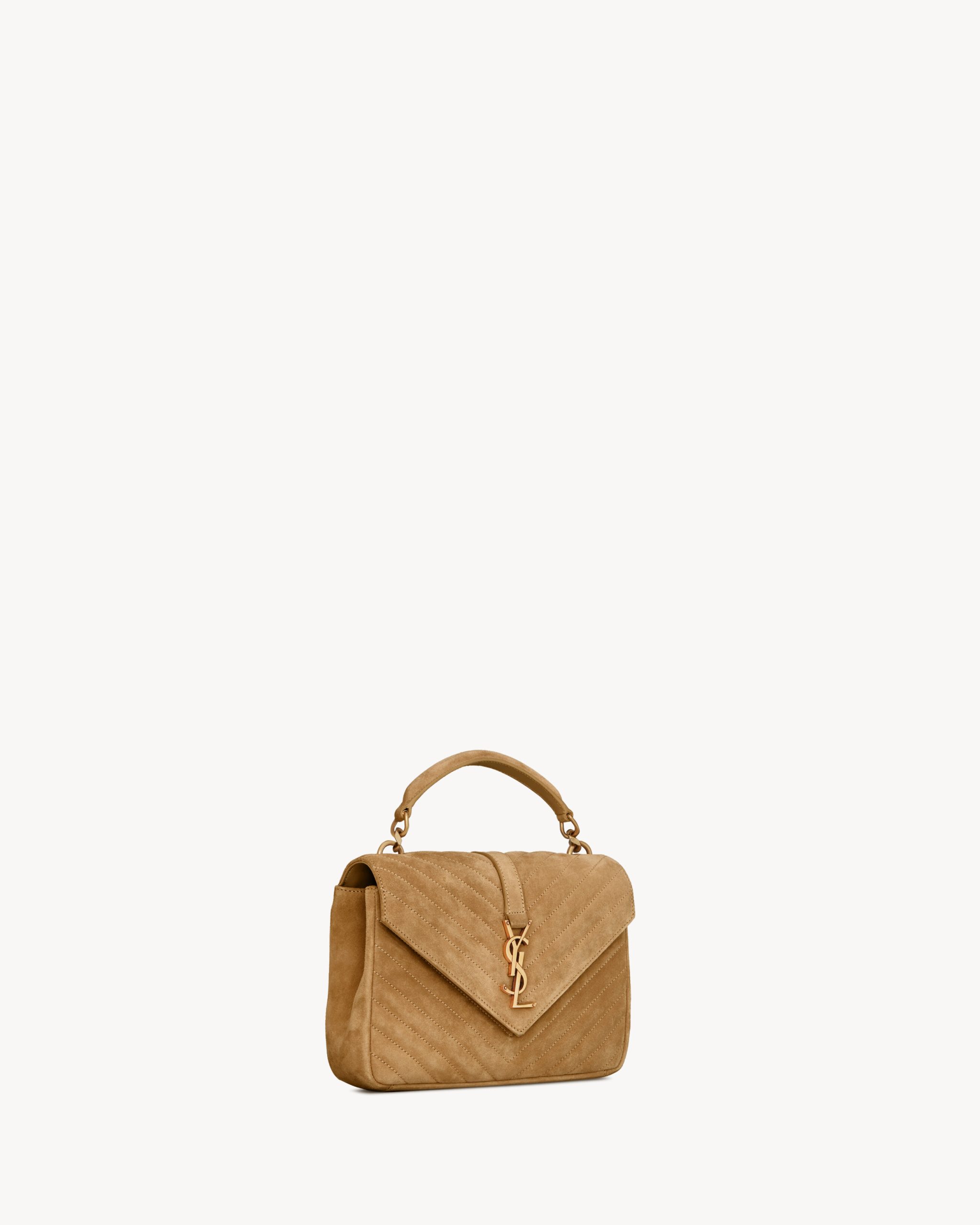 YSL COLLEGE MEDIUM IN QUILTED SUEDE - Image 2